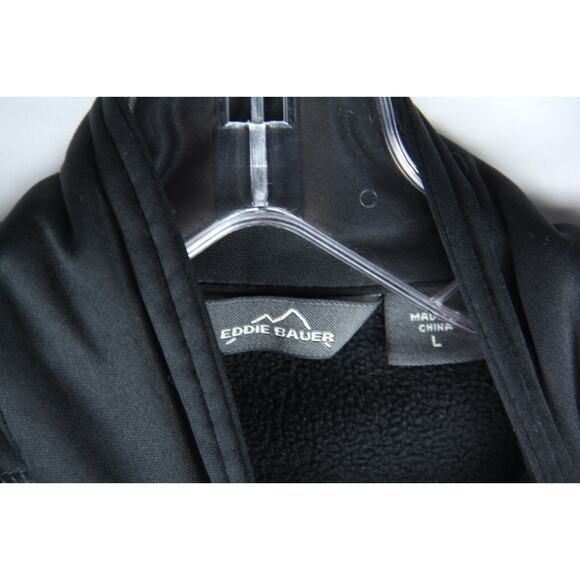 Eddie Bauer Fleece Pullover Womens Large Black 1/2 Zip Soft Lilly Employee EB237 - Picture 5 of 9